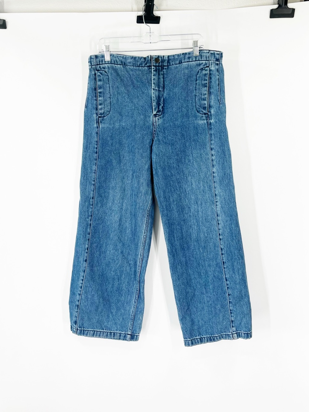 Pilcro by Anthropologie High Rise Wide Leg Jeans